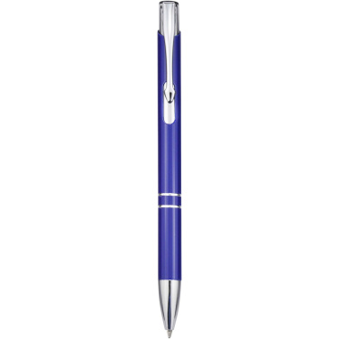 Logo trade promotional merchandise image of: Moneta recycled aluminium ballpoint pen (blue ink)