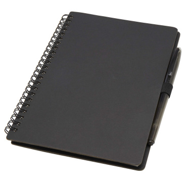 Logo trade promotional gifts picture of: Slate reusable soft cover notebook and pen set (black ink)