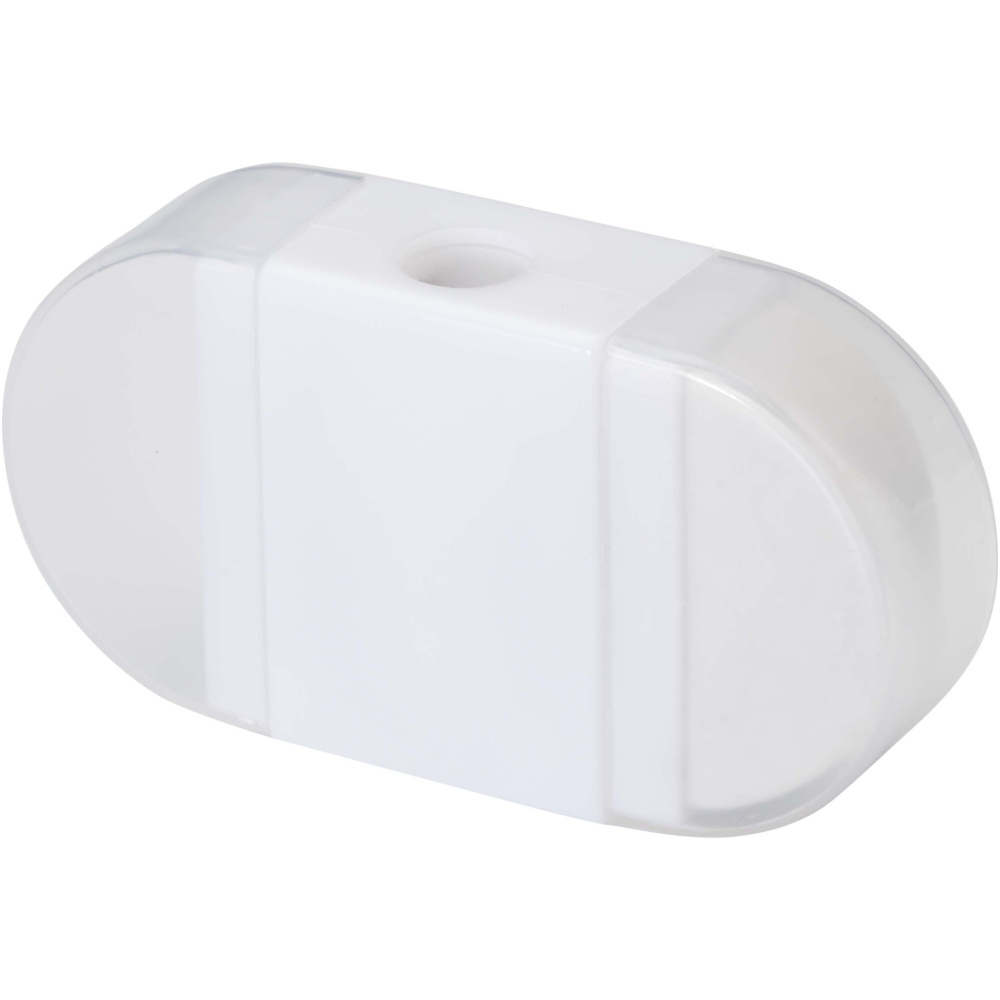 Logo trade promotional merchandise image of: Velvi pencil sharpener with eraser 