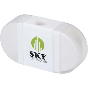 Logo trade promotional merchandise picture of: Velvi pencil sharpener with eraser 