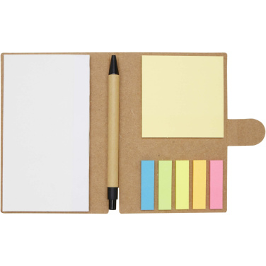 Logotrade promotional gift image of: Swift sticky notes booklet with ballpoint pen (black ink)