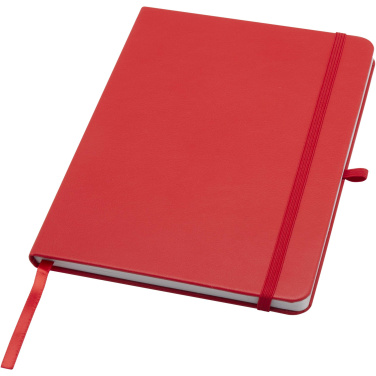 Logo trade promotional gifts image of: Teak A5 recycled hard cover notebook with lined pages