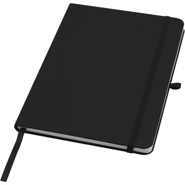 Logo trade promotional gifts picture of: Teak A5 recycled hard cover notebook with lined pages