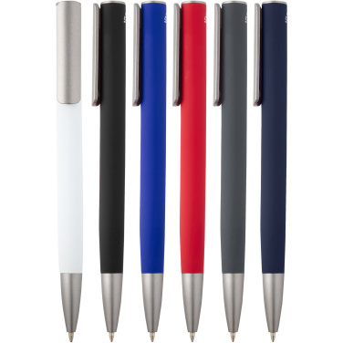 Logo trade promotional products image of: Ziguur recycled aluminium ballpoint pen (black ink)