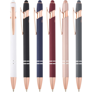 Logotrade corporate gift image of: Nanna ballpoint pen with rose gold finish (black ink)