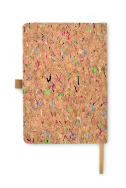 Logo trade corporate gifts image of: A5 cork coloured notebook