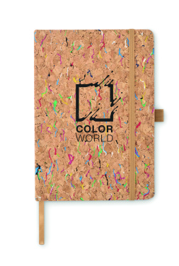 Logo trade promotional products image of: A5 cork coloured notebook