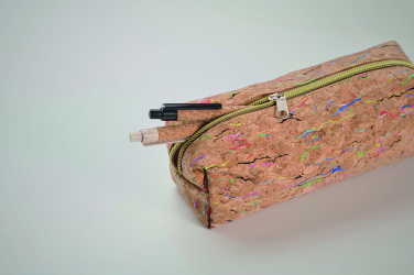 Logo trade promotional gifts picture of: Coloured cork pencil case