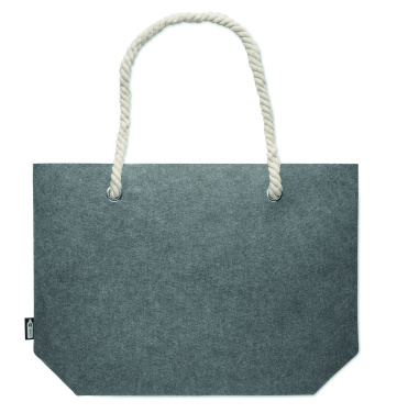 Logotrade promotional item picture of: RPET felt beach bag