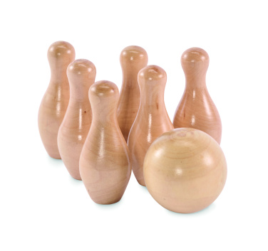 Logotrade promotional giveaways photo of: Mini pine wood bowling set
