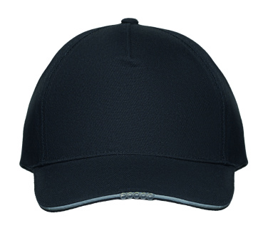 Logo trade advertising product photo of: 5 panel LED cotton cap 220gr/m²