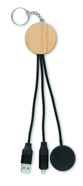 Logo trade promotional products picture of: Key ring with 4 in 1 60W cable
