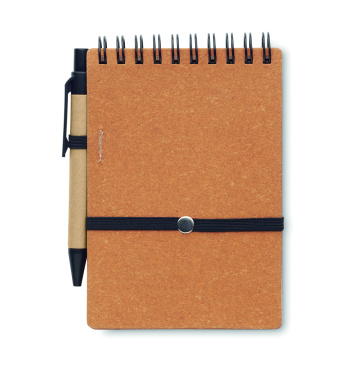 Logo trade corporate gifts image of: Recycled notebook with ball pen