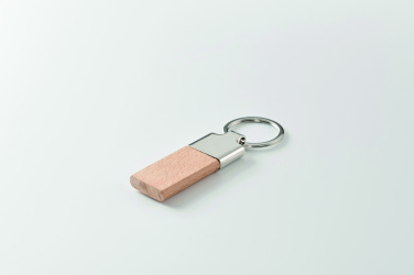 Logotrade promotional giveaway image of: Key ring with rubber wood
