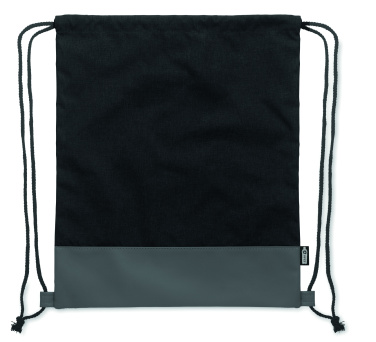 Logotrade promotional product picture of: RPET PU drawstring bag 2 tone