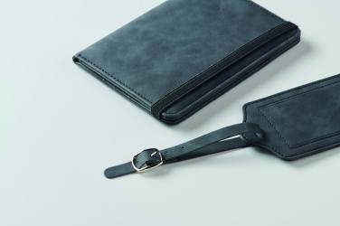Logo trade promotional gifts image of: Passport and luggage tag set