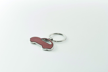 Logo trade corporate gifts image of: Car shaped key ring