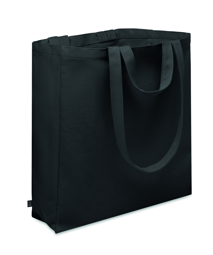 Logotrade promotional product picture of: Recycled cotton shopping bag