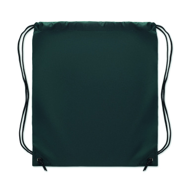 Logo trade promotional products image of: 190T Polyester drawstring bag