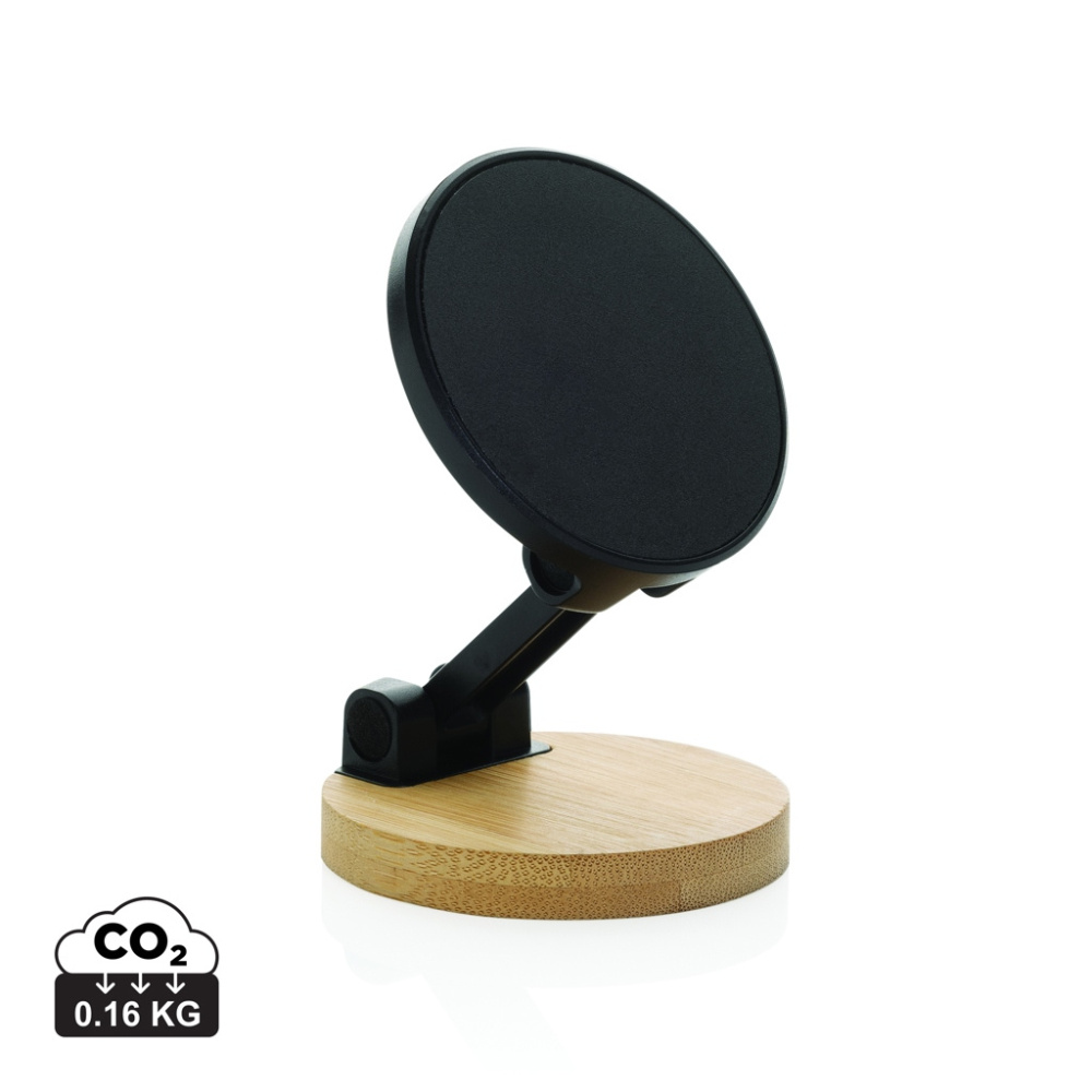 Logotrade business gifts photo of: Magmount RCS recycled plastic and bamboo phone stand