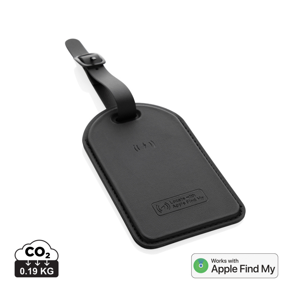 Logo trade promotional item photo of: Globetrack RCSrPolyester luggage tag with worldwide locating