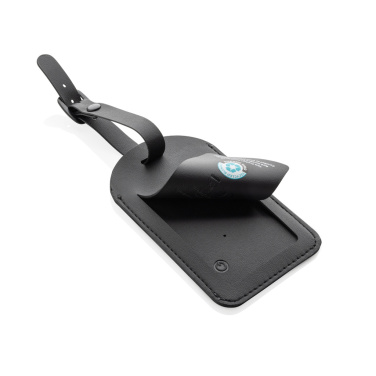 Logo trade promotional gift photo of: Globetrack RCSrPolyester luggage tag with worldwide locating