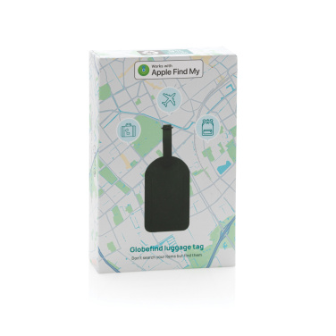 Logo trade promotional items image of: Globetrack RCSrPolyester luggage tag with worldwide locating