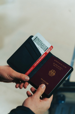 Logo trade promotional gifts picture of: Trackmate RCS rpolyester passport holder worldwide locating