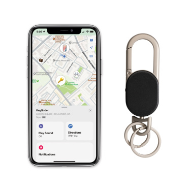 Logo trade promotional items image of: Keyfinder keychain with worldwide locating and USB C
