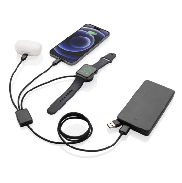 Logo trade promotional giveaways image of: Terra RCS rPET 6-in-1 charging cable with watch charger