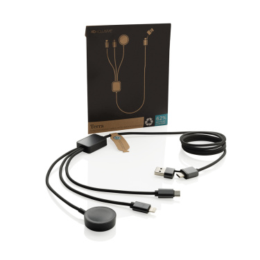 Logotrade promotional product image of: Terra RCS rPET 6-in-1 charging cable with watch charger