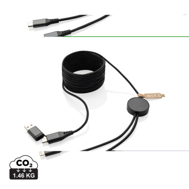 Logotrade business gifts photo of: Terra RCS recycled PET 3 meter  4-in-1 cable