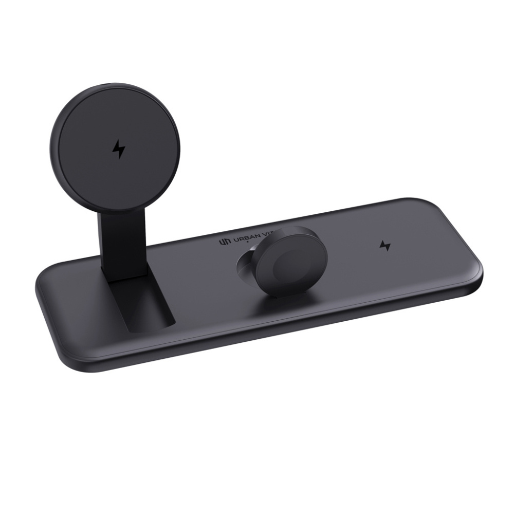 Logo trade business gifts image of: Urban Vitamin Torrance 3 in 1 magnetic 15W charger