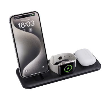 Logotrade advertising product picture of: Urban Vitamin Torrance 3 in 1 magnetic 15W charger