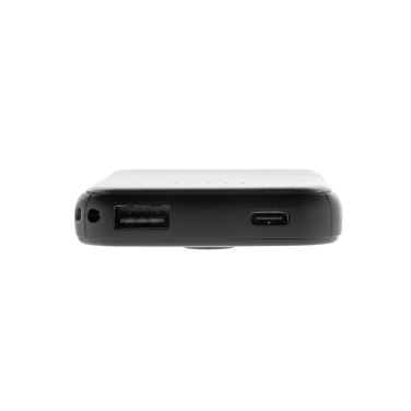 Logo trade promotional gifts picture of: Stellar RCS recycled plastic 5000 mah 5W magnetic powerbank