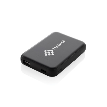 Logo trade promotional giveaways image of: Stellar RCS recycled plastic 5000 mah 5W magnetic powerbank