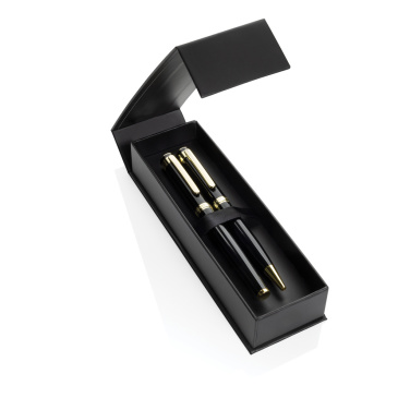 Logotrade promotional product picture of: Swiss Peak Luca RCS recycled brass deluxe pen set