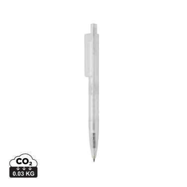 Logo trade advertising product photo of: X3 GRS recycled PC plastic pen frosted