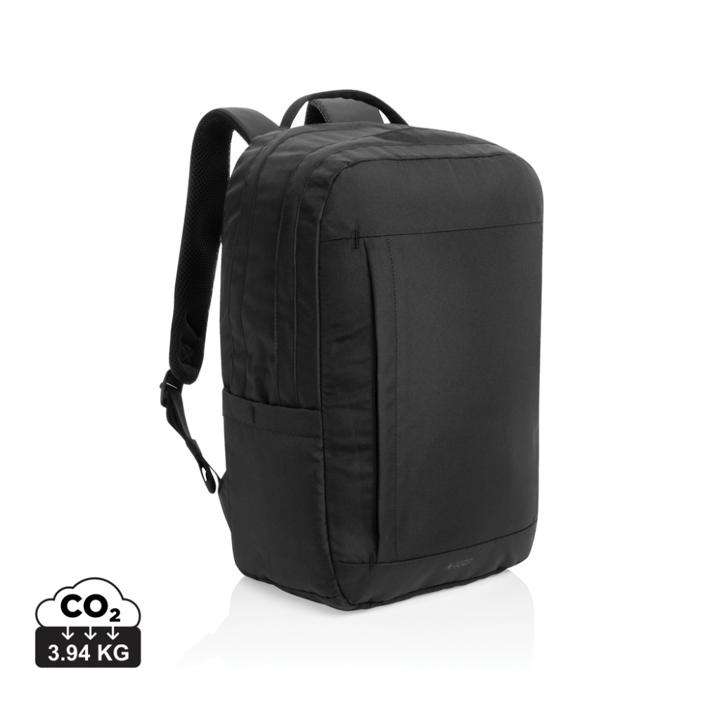 Logotrade promotional giveaways photo of: SP Aware™ RPET Edin 100% recycled 15.6 inch laptop backpack