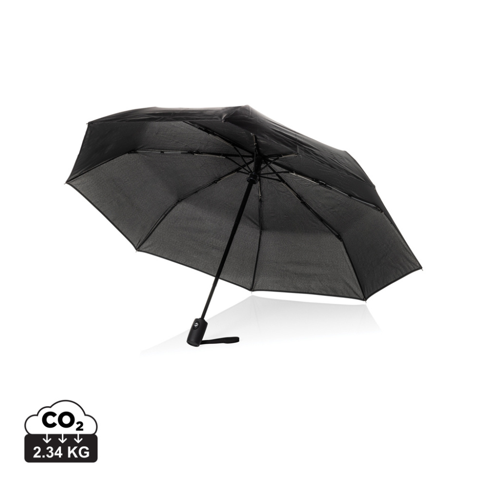 Logo trade promotional gift photo of: Swiss Peak Vito Aware™ RPET 21 inch auto open/close umbrella