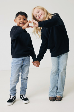 Logo trade promotional merchandise photo of: Iqoniq Yengo kids recycled cotton hoodie with sidepockets