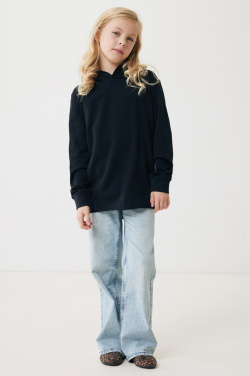 Logo trade promotional giveaway photo of: Iqoniq Yengo kids recycled cotton hoodie with sidepockets