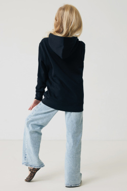 Logo trade business gift photo of: Iqoniq Yengo kids recycled cotton hoodie with sidepockets