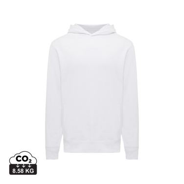 Logo trade promotional giveaways picture of: Iqoniq Yengo recycled cotton hoodie with sidepockets