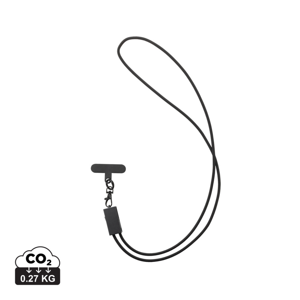 Logo trade corporate gifts picture of: Terra RCS recycled PET phone cord with dual charge cable