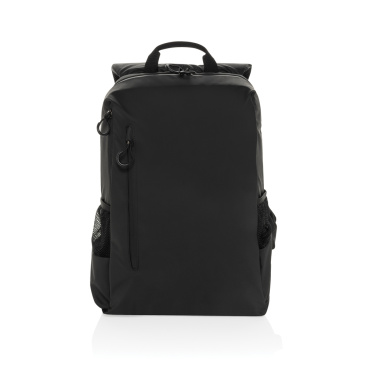 Logo trade promotional merchandise photo of: Lima Aware™ RPET water resistant 15.6 laptop backpack