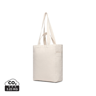Logo trade promotional giveaway photo of: VINGA Hilo AWARE™ recycled canvas zip tote