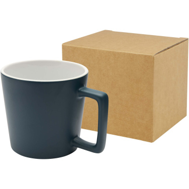 Logo trade business gift photo of: Cali 370 ml ceramic mug with matt finish
