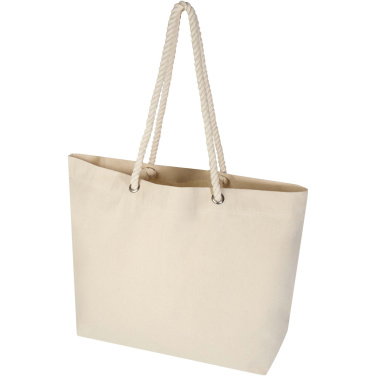 Logo trade promotional gifts image of: Florida 270 g/m² GRS recycled beach tote bag 18L