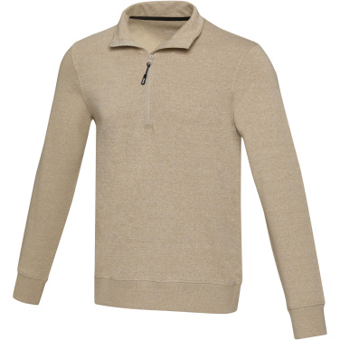 Logo trade promotional items image of: Tin unisex Aware™ recycled quarter zip sweater 